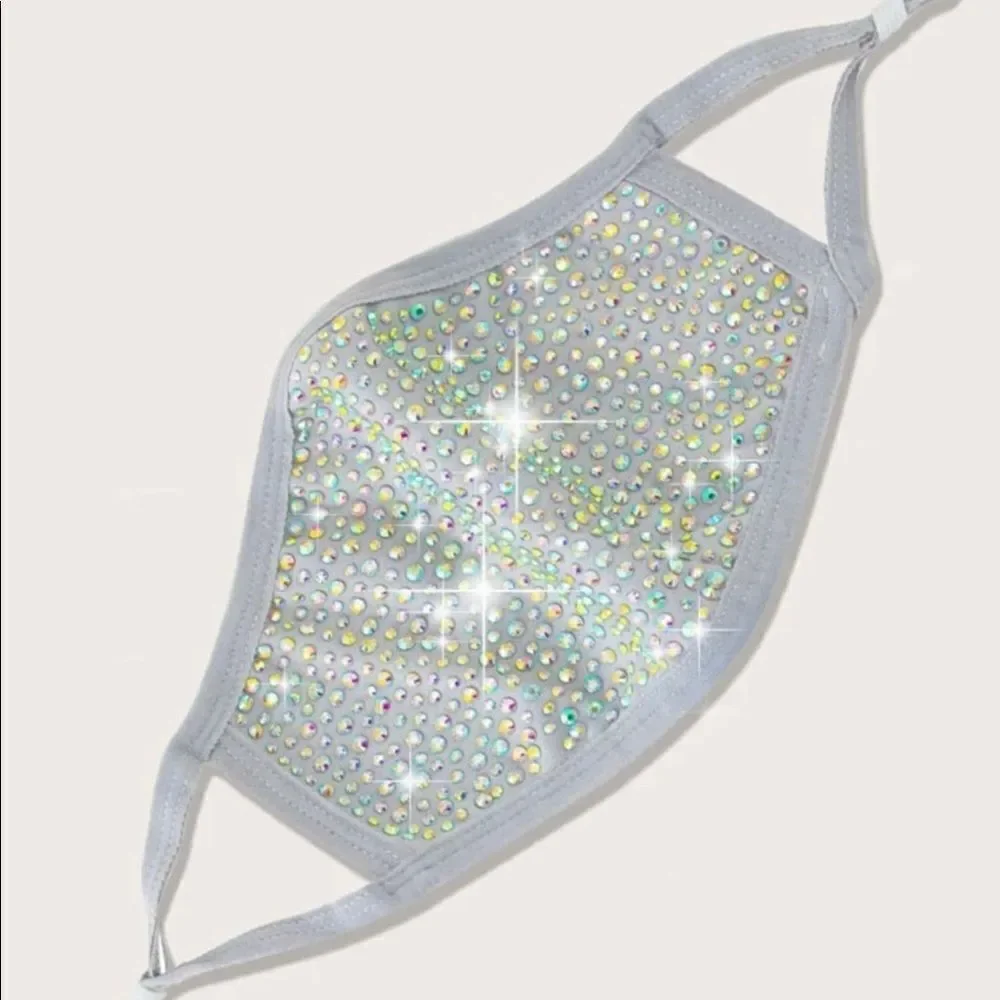 Sequin Embellished Face Mask